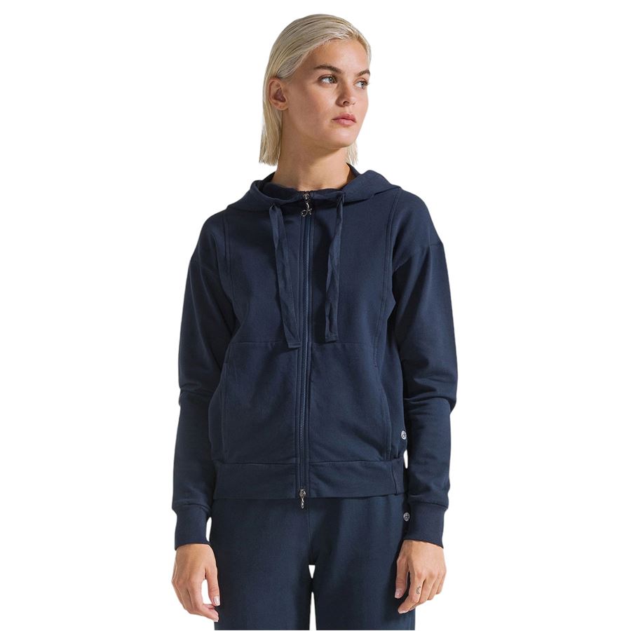 Felpa da donna Comoda Con Zip E Cappuccio Deha | A0053126525